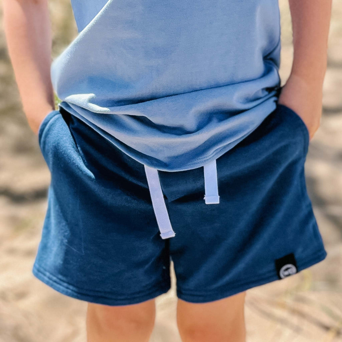 Kids French Terry Shorts. Gender Neutral | Wooly Doodle