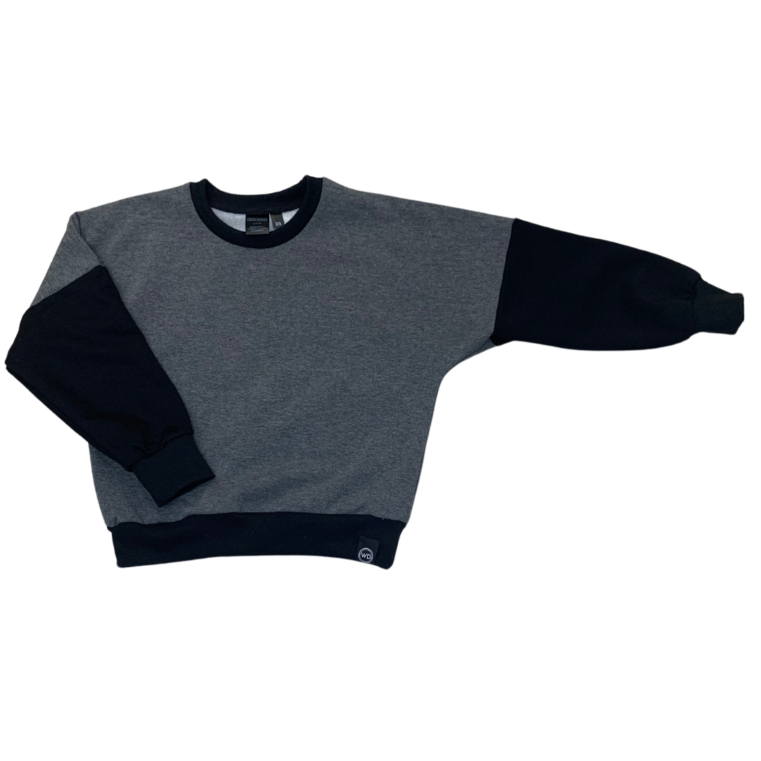 Kids Bamboo Drop Shoulder Relaxed Crew