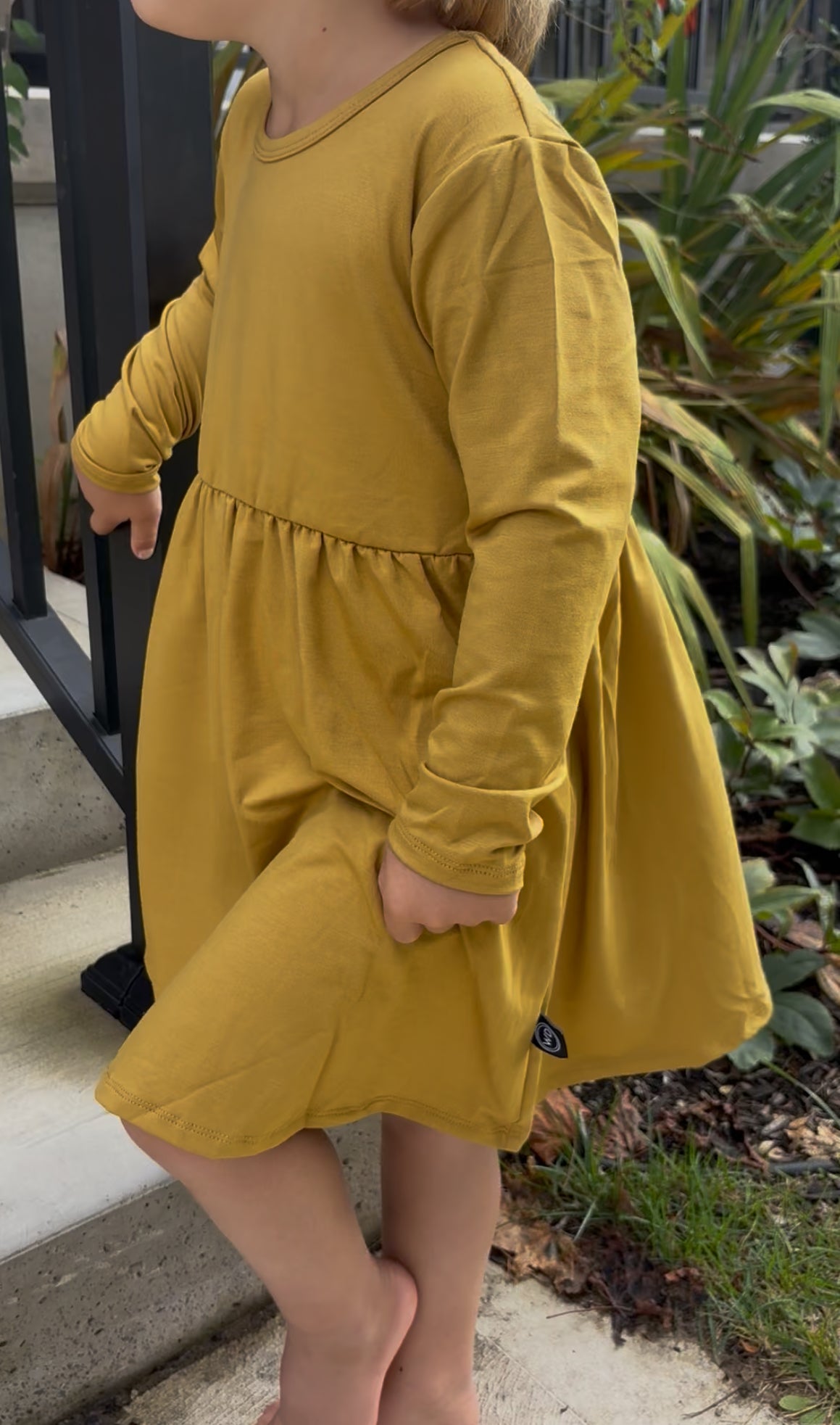 Kids Bamboo Long-Sleeve Dress