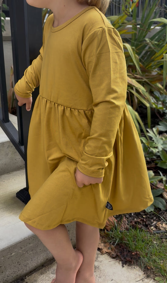 Kids Bamboo Long-Sleeve Dress