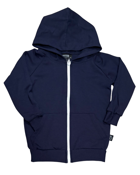 Kids Bamboo French Terry Zip-Up Hoodie