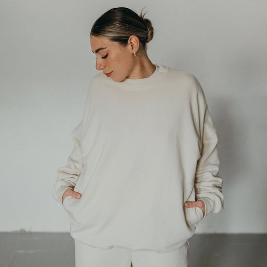 Wōvən Crew Oversize - Taupe