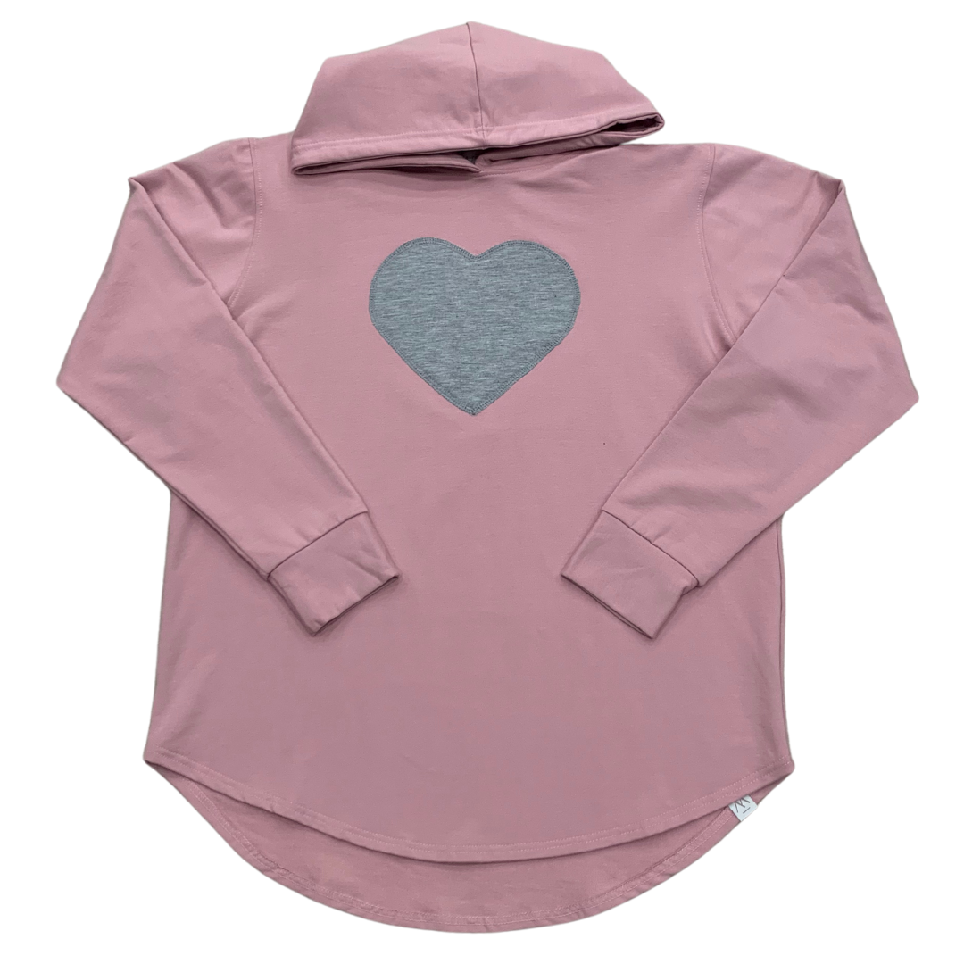 Ladies Bamboo Love Hoodie. Ethically made in Canada Wooly Doodle M Pinky Swear with Going Grey Heart