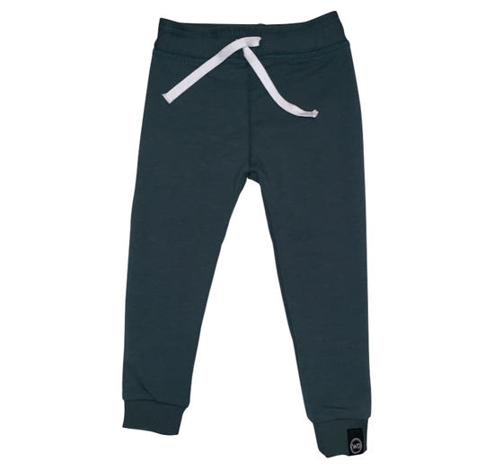Little Kids Slim Joggers. Gender Neutral Colours Wooly Doodle
