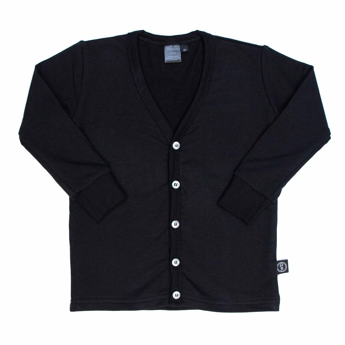 Load image into Gallery viewer, Factory Second - Kids Bamboo Cardigan - Black 4T
