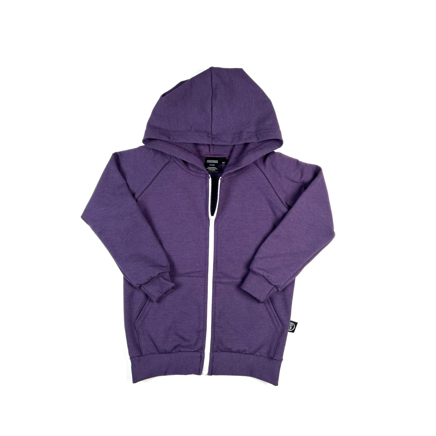 Kids Bamboo French Terry Zip-Up Hoodie