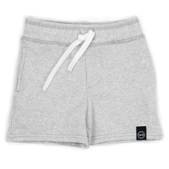 Wooly Doodle | Ash-er Grey Kids French Terry Shorts