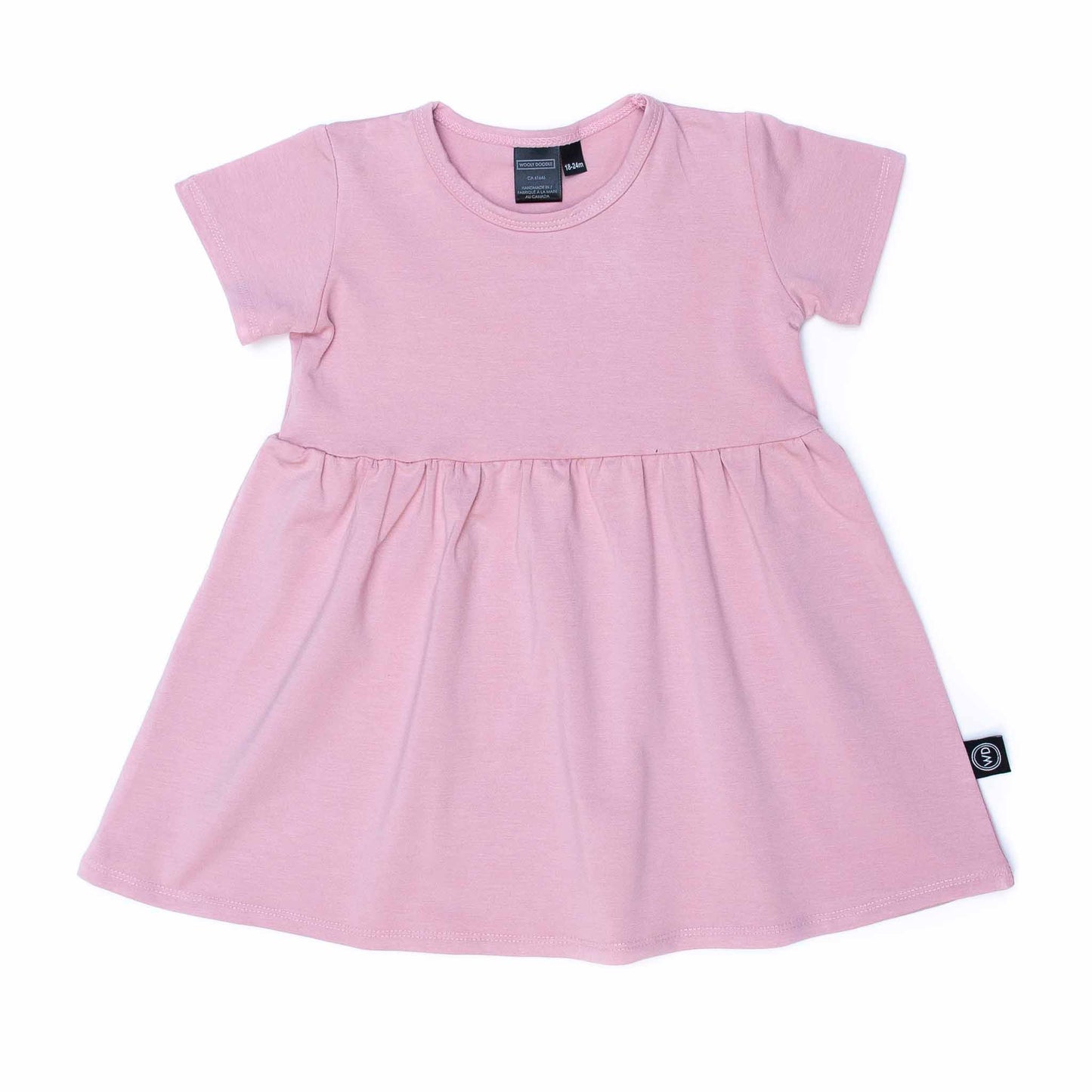 Pink Little Kids Short-Sleeve Dress