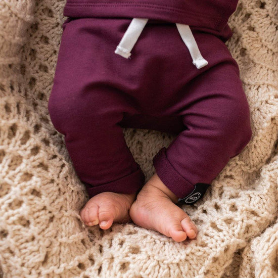 Wooly Doodle | Infant Joggers, Raisin To Smile, Detail