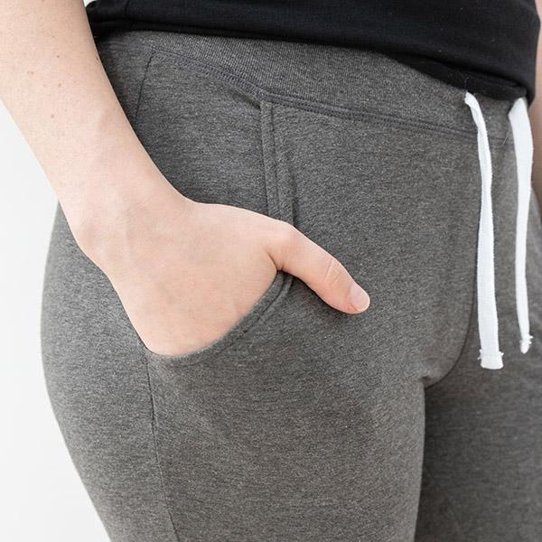 Wooly Doodle | Ladies Lounge Pants, Goodness Grey-cious, Hip Detail